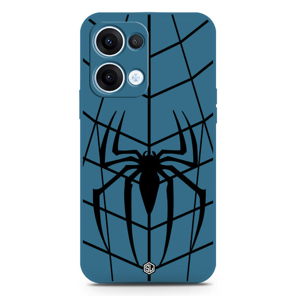 X-Spider Design Soft Phone Case - Silica Gel Case - Blue - Oppo Reno 13
