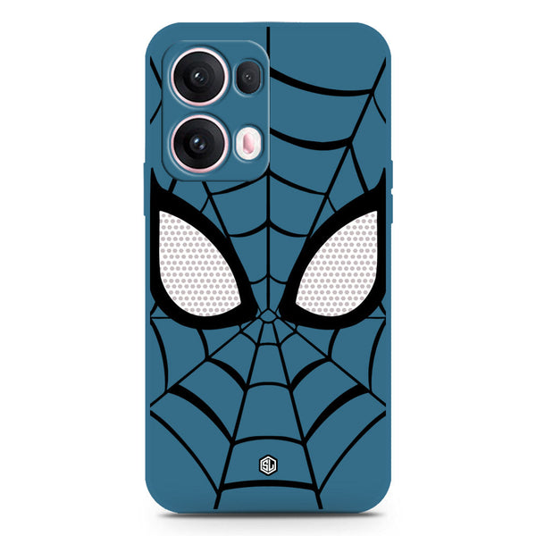 Cool Spider Design Soft Phone Case - Silica Gel Case - Blue - Oppo Reno 13 Pro