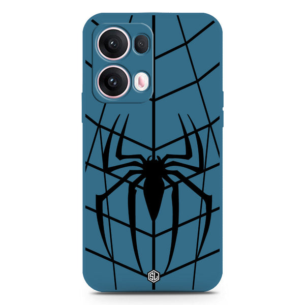 X-Spider Design Soft Phone Case - Silica Gel Case - Blue - Oppo Reno 13 Pro