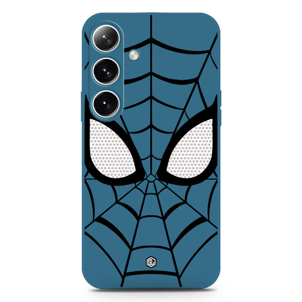 Cool Spider Design Soft Phone Case - Silica Gel Case - Blue - Samsung Galaxy S25 Plus