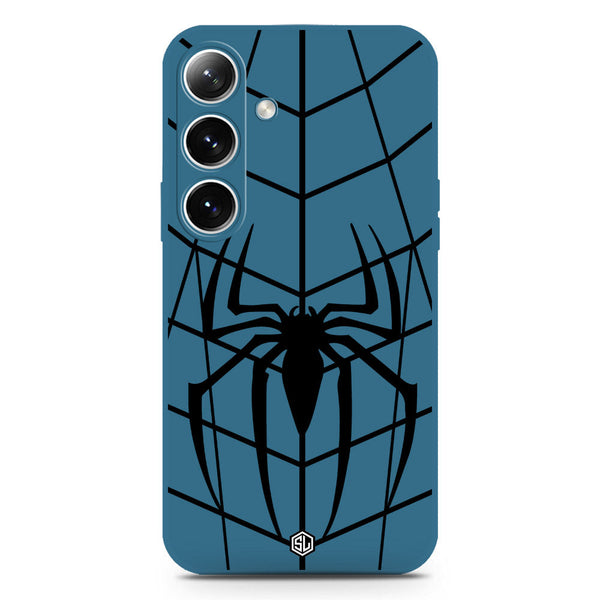X-Spider Design Soft Phone Case - Silica Gel Case - Blue - Samsung Galaxy S25 Plus