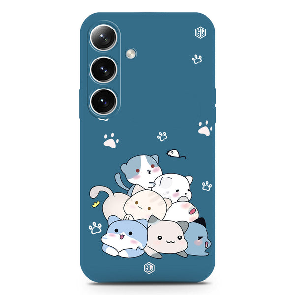 Cute Design Soft Phone Case - Silica Gel Case - Blue - Samsung Galaxy S25 Plus