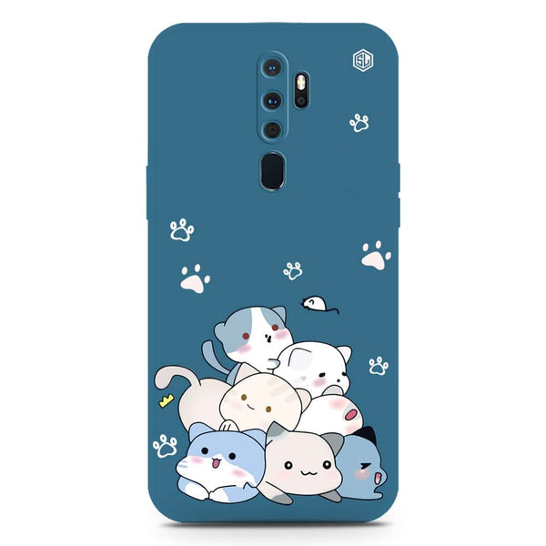 Cute Design Soft Phone Case - Silica Gel Case - Blue - Oppo F11