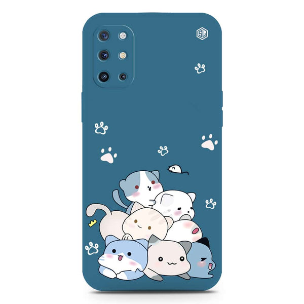 Cute Design Soft Phone Case - Silica Gel Case - Blue - Oppo A72
