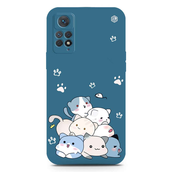 Cute Design Soft Phone Case - Silica Gel Case - Blue - Oppo A54 4G