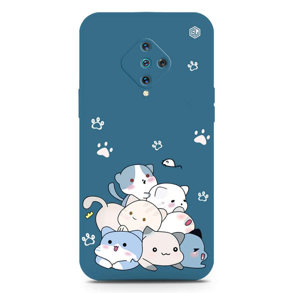 Cute Design Soft Phone Case - Silica Gel Case - Blue - Xiaomi Redmi K40