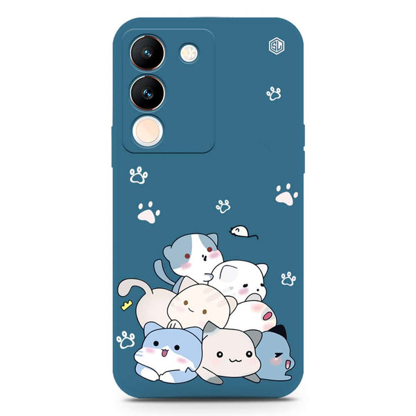 Cute Design Soft Phone Case - Silica Gel Case - Blue - Xiaomi Redmi 10