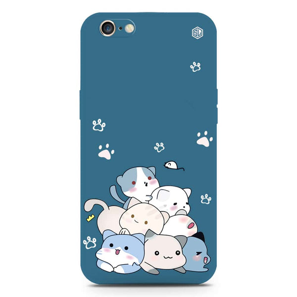 Cute Design Soft Phone Case - Silica Gel Case - Blue - iPhone 6S / 6