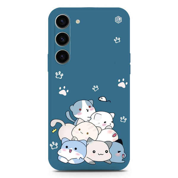 Cute Design Soft Phone Case - Silica Gel Case - Blue - Samsung Galaxy S23 Plus 5G