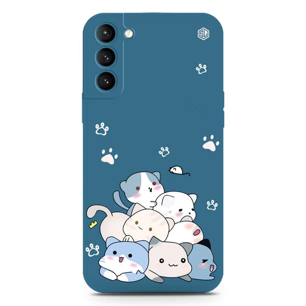 Cute Design Soft Phone Case - Silica Gel Case - Blue - Samsung Galaxy S21 5G