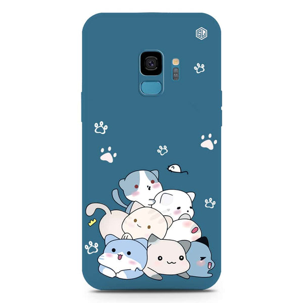 Cute Design Soft Phone Case - Silica Gel Case - Blue - Samsung Galaxy S9 Plus