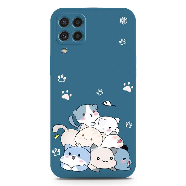 Cute Design Soft Phone Case - Silica Gel Case - Blue - Samsung Galaxy M80s