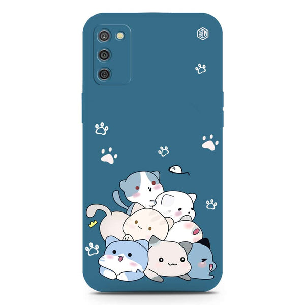 Cute Design Soft Phone Case - Silica Gel Case - Blue - Samsung Galaxy M04 4G