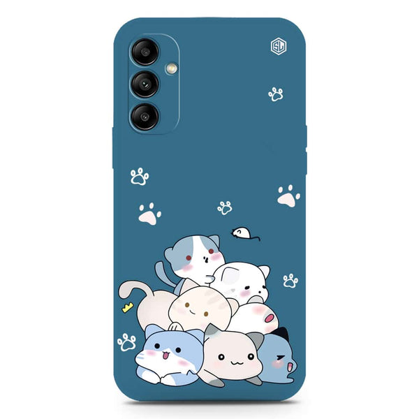 Cute Design Soft Phone Case - Silica Gel Case - Blue - Samsung Galaxy A50s