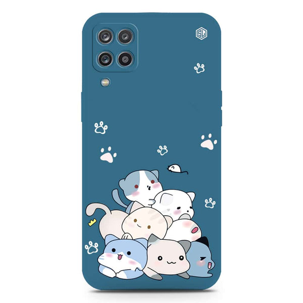 Cute Design Soft Phone Case - Silica Gel Case - Blue - Samsung Galaxy A12 Nacho