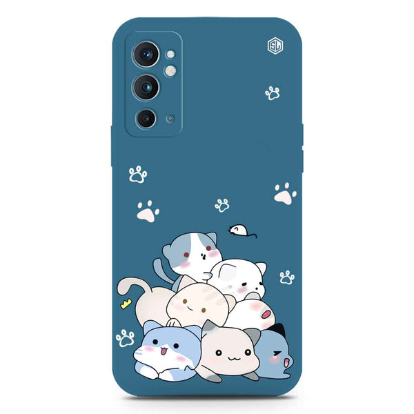 Cute Design Soft Phone Case - Silica Gel Case - Blue - OnePlus Ace Pro