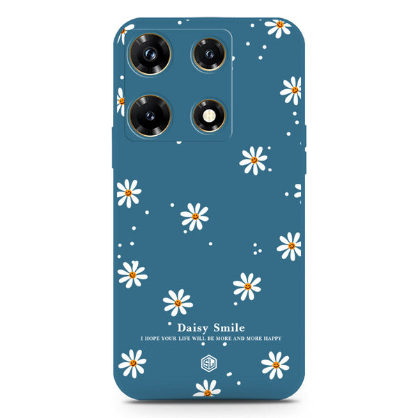 Daisy Smile Design Soft Phone Case - Blue - Infinix Note 30 Pro