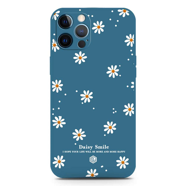 Daisy Smile Design Soft Phone Case - Silica Gel Case - Blue - iPhone 12 Pro Max