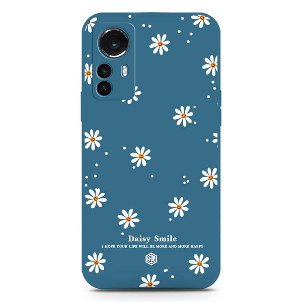 Daisy Smile Design Soft Phone Case - Silica Gel Case - Blue - Xiaomi 12