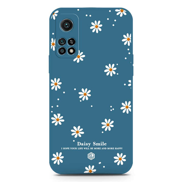 Daisy Smile Design Soft Phone Case - Silica Gel Case - Blue - Xiaomi Mi 10T
