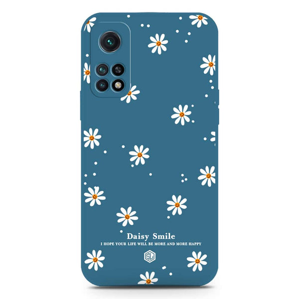 Daisy Smile Design Soft Phone Case - Silica Gel Case - Blue - Xiaomi Redmi K30S