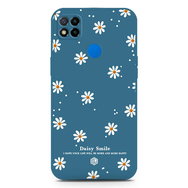 Daisy Smile Design Soft Phone Case - Silica Gel Case - Blue - Xiaomi Redmi 10A