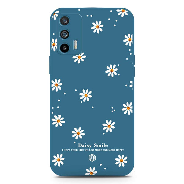 Daisy Smile Design Soft Phone Case - Silica Gel Case - Blue - Realme GT Master