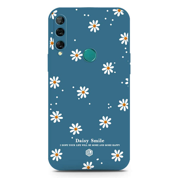 Daisy Smile Design Soft Phone Case - Silica Gel Case - Blue - Huawei Y9 Prime 2019