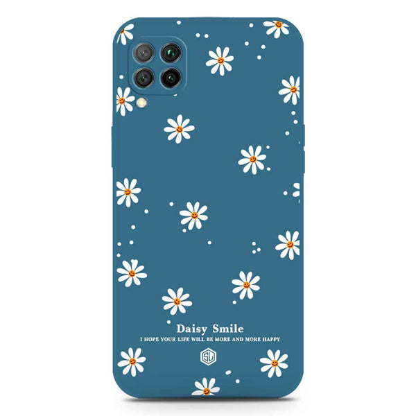 Daisy Smile Design Soft Phone Case - Silica Gel Case - Blue - Huawei Nova 7i