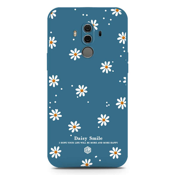 Daisy Smile Design Soft Phone Case - Silica Gel Case - Blue - Huawei Mate 10 Pro