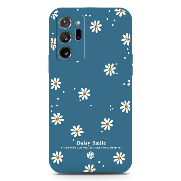 Daisy Smile Design Soft Phone Case - Silica Gel Case - Blue - Samsung Galaxy Note 20 Ultra