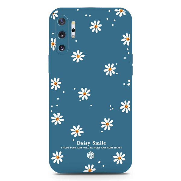 Daisy Smile Design Soft Phone Case - Silica Gel Case - Blue - Samsung Galaxy Note 10 Plus