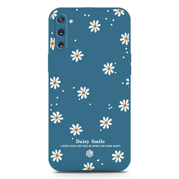 Daisy Smile Design Soft Phone Case - Silica Gel Case - Blue - Samsung Galaxy Note 10