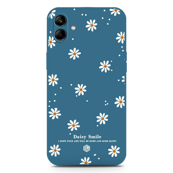 Daisy Smile Design Soft Phone Case - Silica Gel Case - Blue - Samsung Galaxy M13 5G