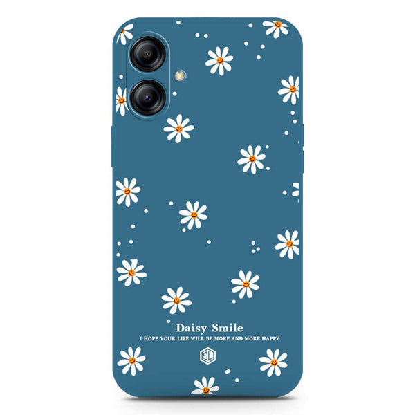 Daisy Smile Design Soft Phone Case - Silica Gel Case - Blue - Samsung Galaxy M04 4G