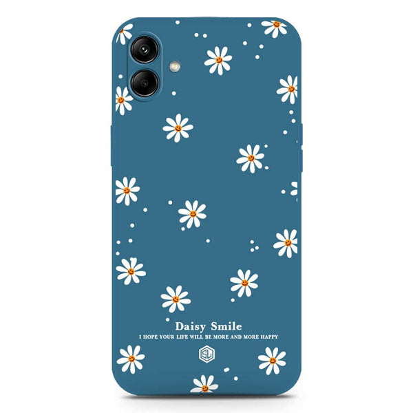 Daisy Smile Design Soft Phone Case - Silica Gel Case - Blue - Samsung Galaxy A04