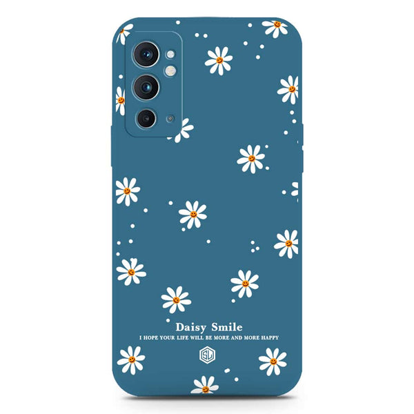 Daisy Smile Design Soft Phone Case - Silica Gel Case - Blue - OnePlus 9RT 5G