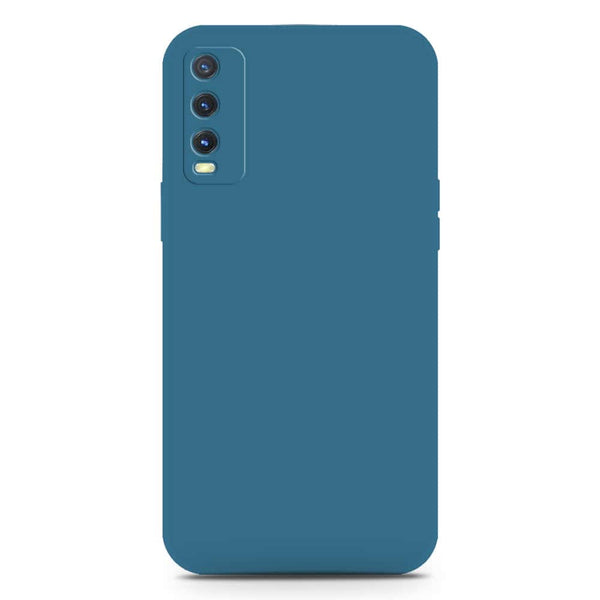 Skinlee Silica Gel Case - Blue - Vivo Y20i