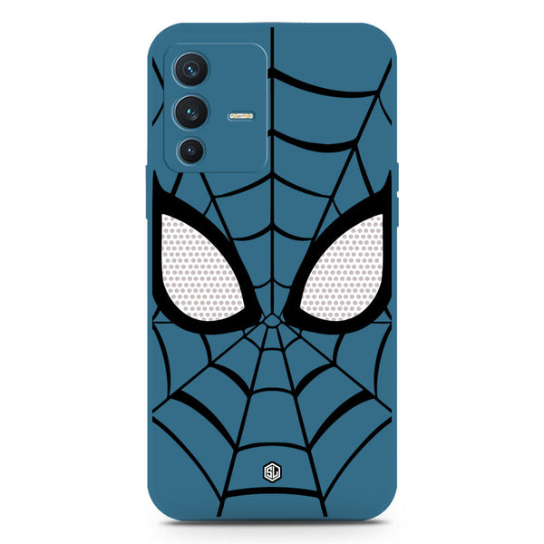 Cool Spider Design Soft Phone Case - Blue - Vivo V23 5G