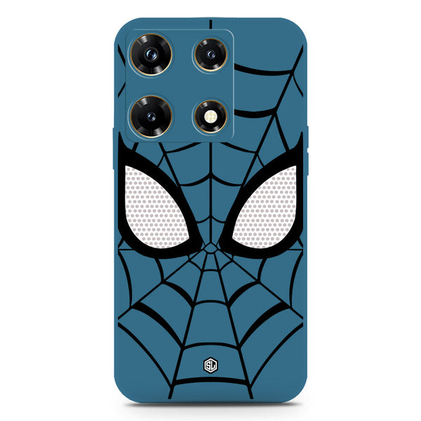 Cool Spider Design Soft Phone Case - Blue - Infinix Note 30 Pro