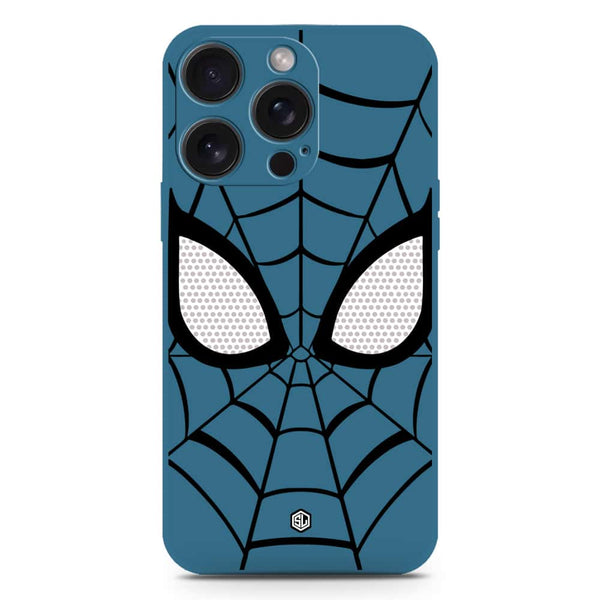 Cool Spider Design Soft Phone Case - Silica Gel Case - Blue - iPhone 16 Pro Max