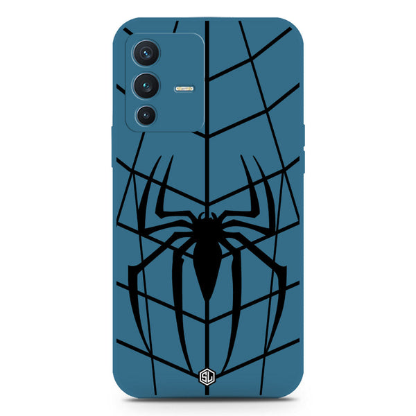 X- Spider Design Soft Phone Case - Blue - Vivo V23 5G