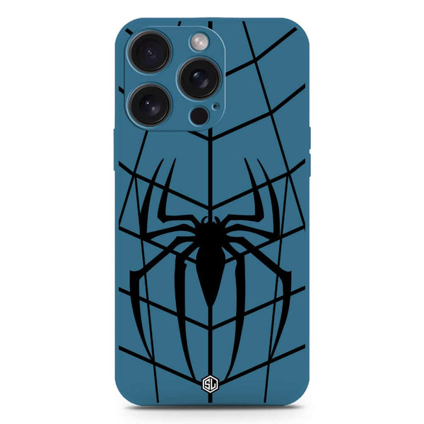 X-Spider Design Soft Phone Case - Silica Gel Case - Blue - iPhone 16 Pro Max