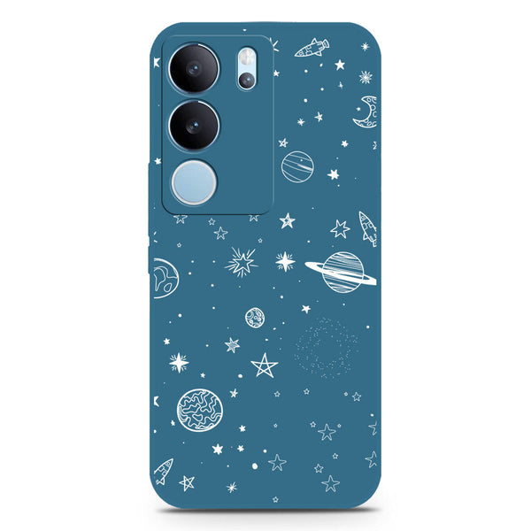 Stardust Dreams Design Soft Phone Case - Blue - Vivo V29
