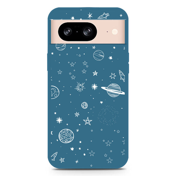 Stardust Dreams Design Soft Phone Case - Blue - Google Pixel 8