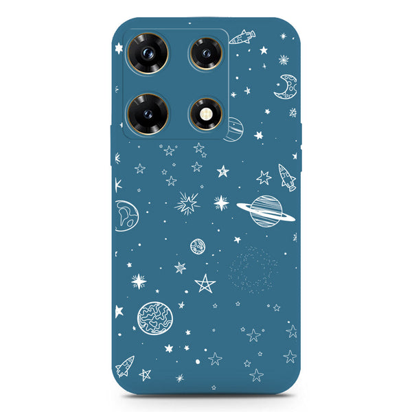 Stardust Dreams Design Soft Phone Case - Blue - Infinix Note 30 Pro