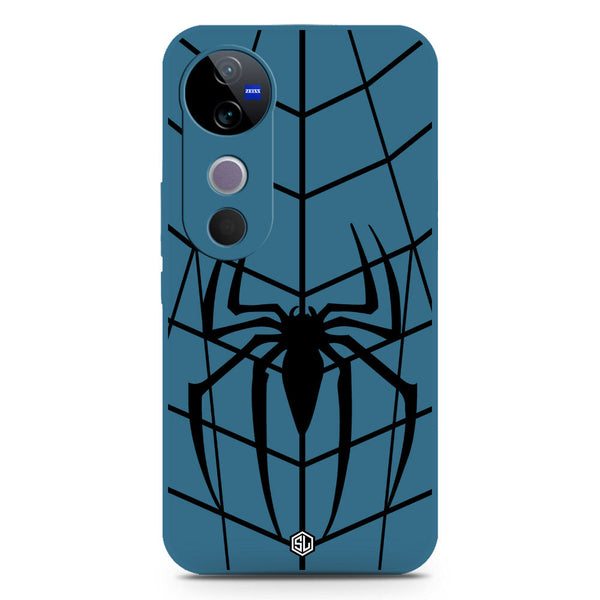 X-Spider Design Soft Phone Case - Silica Gel Case - Blue - Vivo S19 Pro
