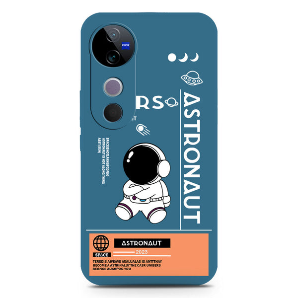Astronaut Series Design Soft Phone Case - Silica Gel Case - Blue - Vivo S19 Pro