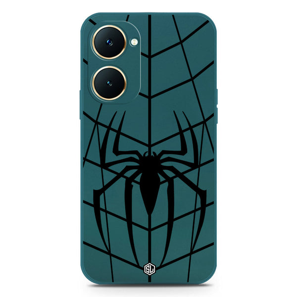 X-Spider Design Soft Phone Case - Silica Gel Case - Darkgreen - Vivo Y03t