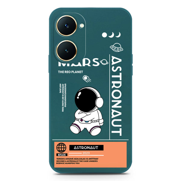 Astronaut Series Design Soft Phone Case - Silica Gel Case - Darkgreen - Vivo Y18